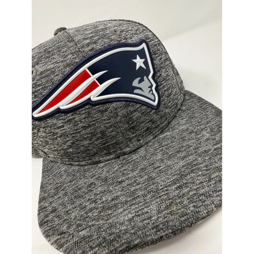 New Era Patriots Hat Heather Gray Adjustable‎ Baseball Cap NFL Football